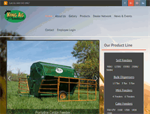 Tablet Screenshot of kingagproducts.com
